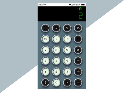 Calculator #004 004 dailyui design finished for just my