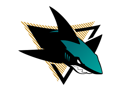 San Jose Sharks design hockey ice identity illustration logo nhl san jose sharks team logo