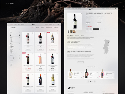 Wine shop web design