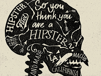 Dribbble Hipster Small