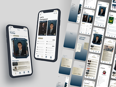 Comparing Political Parties - Mobile App Design