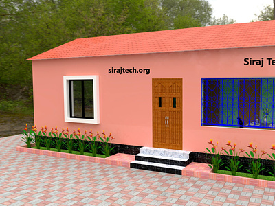 Small house plans in Bangladesh – ২ রুমের টিনের ঘরের ডিজাইন 3d animation branding design graphic design illustration logo motion graphics ui vector