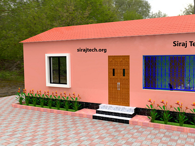 Small house plans in Bangladesh – ২ রুমের টিনের ঘরের ডিজাইন 3d animation branding design graphic design illustration logo motion graphics ui vector