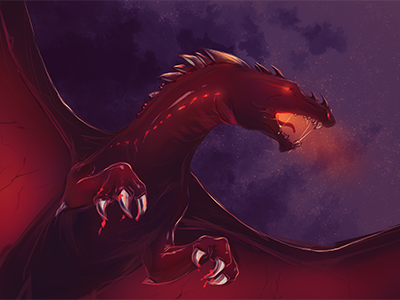 Dragon. dragon evil fangs fire wings