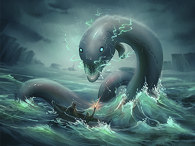 Attack of the electric eel by Svetlana Sygiainen on Dribbble