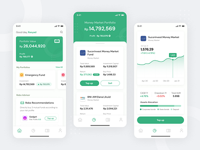 Investment (Mutual Funds) Application Redesign android app apple finance finance app invest investment investment app ios materialdesign mobile mutual funds stock app stock market