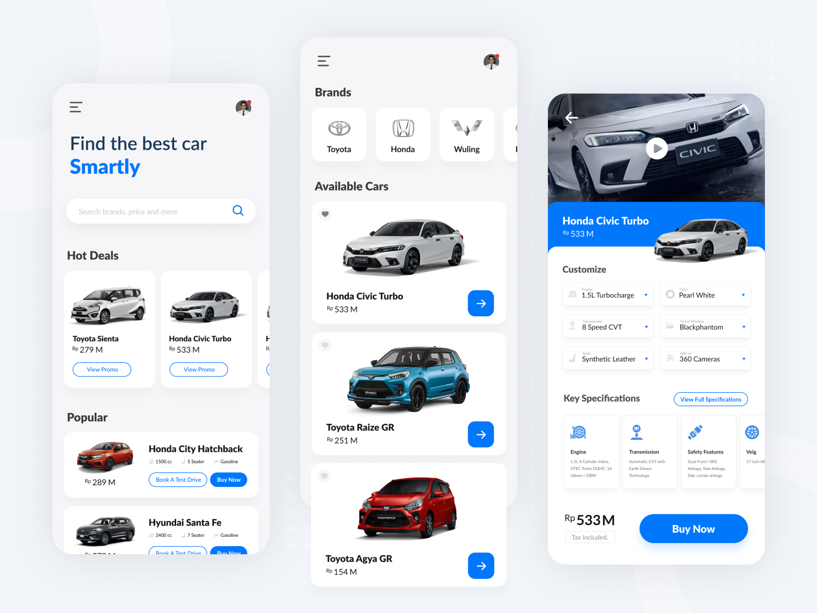 Car Shop App Concept (Car Rent) by Luthfi Nur Hakim on Dribbble