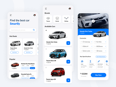 Car Shop App Concept (Car Rent) android book a car car rent car rent app customize order ecommerce ios selling car shop shop car ui ux