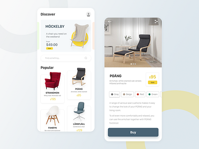 Furniture Shop App Exploration