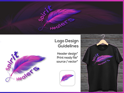 Spirit Healers logo designing guidelines 3d branding design graphic design healer logo icon illustration logo spirit healer ui ux vector