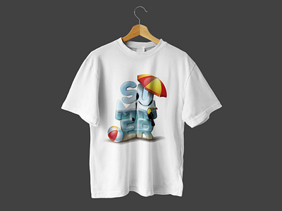 Trendy tshirt summer design