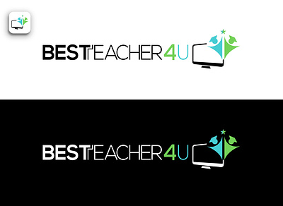 Best Teacher Logo design 3d branding design graphic design icon illustration logo ui ux vector