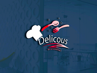 Delicious restaurant logo 3d branding design graphic design icon illustration logo ui ux vector