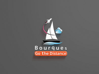 Branding for Bourques flying company 3d branding design graphic design icon illustration logo ui ux vector