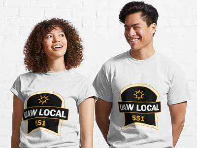 UAW local 551 design Classic T-Shirt 3d apperal branding design graphic design icon illustration logo tshirt ui ux vector