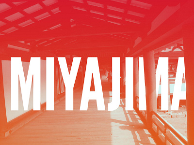 Miyajima channels itsukushima shrine japan miyajima photography series typography