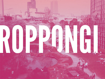 Roppongi channels japan photography roppongi series typography