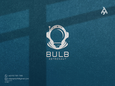 Bulb Astronaut logo branding design graphic design icon illustration logo typography vector