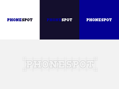Phone Spot — Logo Design 2022 2d adobe illustrator app blue print bold brand identity branding design graphic design icon illustration logo logo anatomy text typography ui ux vector w9