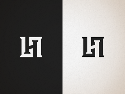LH Ambigram ambigram letter lh typography