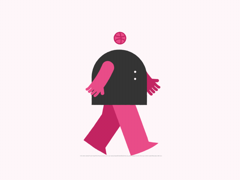 Dribbble Man aftereffects animation character design motion walk cycle