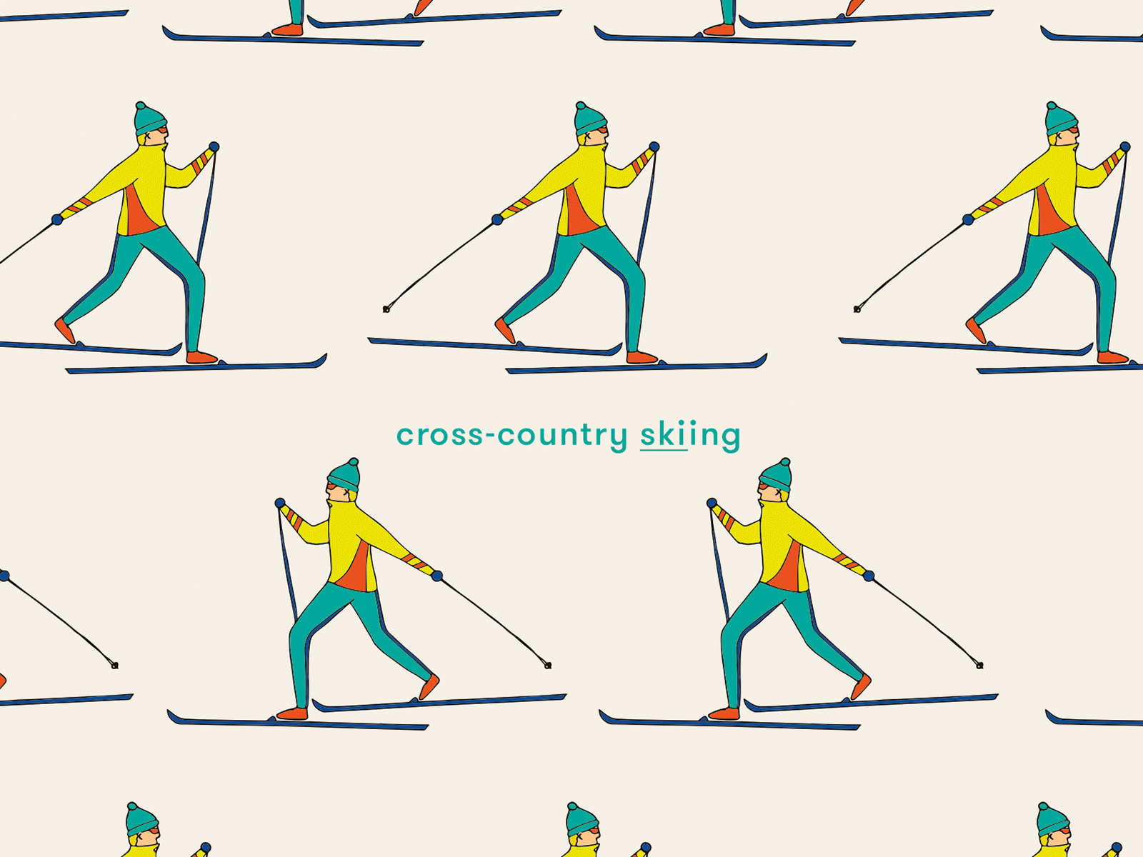 Ski Illustration Series