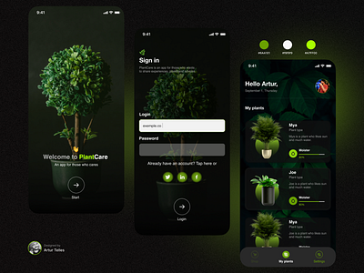 Ui plant study desi design figma graphic design mobile photoshop ui uiux ux