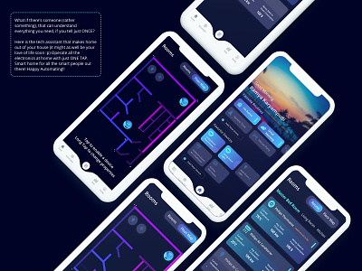 One Tap Smart Home for Smart People! app automation branding colourful design digital 2d experience experience design graphic design home automation home screen illustration illustrator one tap simple design sketchapp smart home smarthome ui user experience