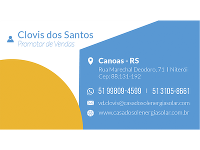 Cartão de visita (Casa do Sol) business card calling card flat graphic design logo visiting card