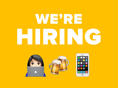 Hiring Designer at Untappd! android apple beer design front end hiring job web