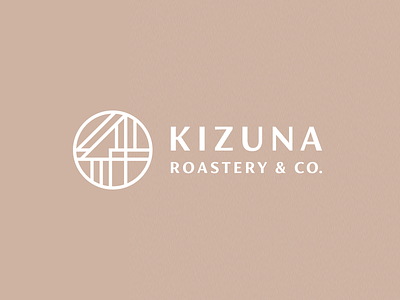 Kizuna Roastery & Co. brand branding clean coffee golden ratio grid japan japanese japanese culture logo mark modern process roastery