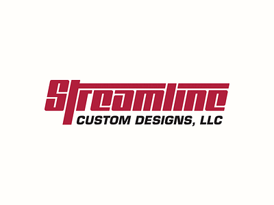 Streamline Custom Designs Wordmark Concept brand branding clean design golden ratio illustration logo mark modern
