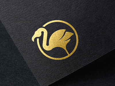 Flamingo Logo brand branding clean golden ratio grid illustration logo mark modern process