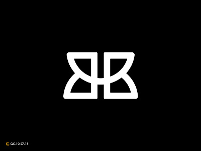 BB Monogram Logo bb brand branding clean golden ratio grid logo mark modern monogram process typography