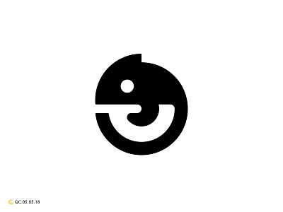 Eye Chameleon Logo abstract brand branding chameleon clean eye golden ratio grid logo mark modern