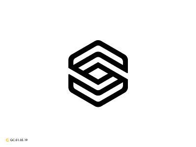 S Logo abstract brand branding clean golden ratio grid logo mark modern monogram