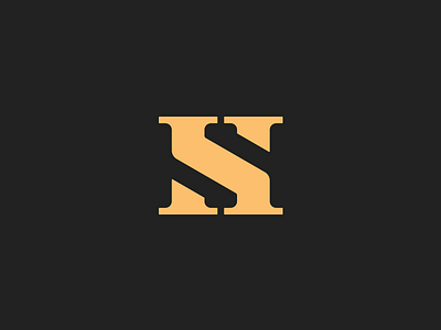 H + S Logo Monogram abstract brand branding clean golden ratio logo mark modern monogram