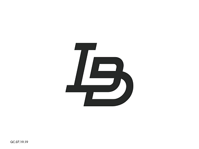 L + B Logo Monogram abstract brand branding clean corporate design golden ratio grid logo mark modern monogram vector
