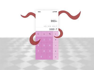 Calculator calculator calorie counter counter design ios mobile design ui uiux ux