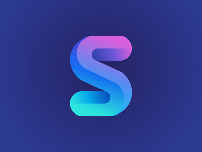 Letter "S" icon branding graphic design logo