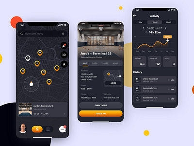 Basket Ball App UI Design For Germany Client
