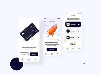 The Visa Card App UI Design For France Client