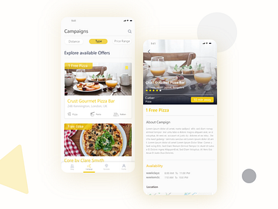 Food Bite Restaurant App UI Design For UK Client