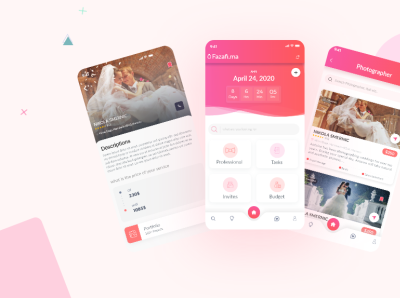 Weeding App UI Design For Brunei Client