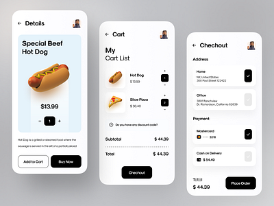 Bit Light Food App UI Design For Venezuela Client app app ui design branding design graphic design icon illustration logo ui vector