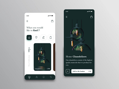 Connox Interior App UI Design For Sweden Client branding graphic design
