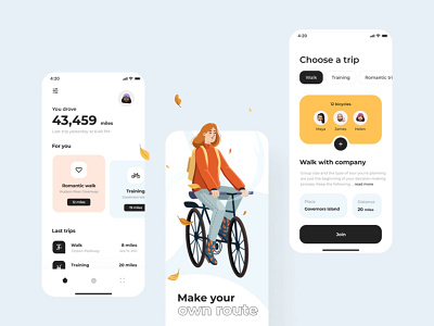 Trip ride App UI Design For Chile Client graphic design