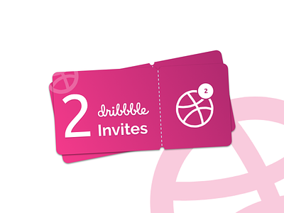 Dribbble Two Invites 2 dribbble dribbbleinvite giveaway invite join ticket