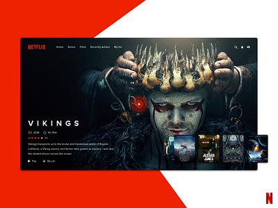 Netflix dark darktheme movie netflix ui design ux ui ux design web