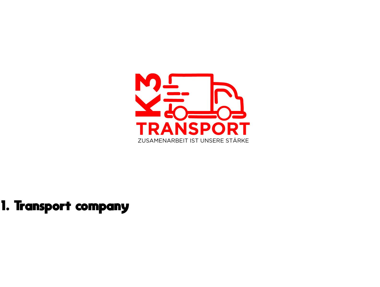 Transport Company Examples